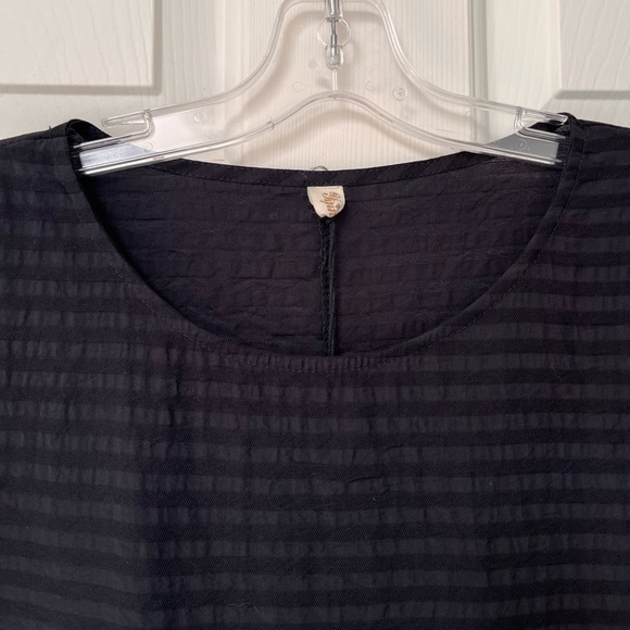 NWT Alchemia Tricot Made in Italy Minimalist Stripe Cocoon Dress M/L Black - Picture 3 of 15